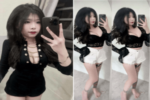 Gái xinh tính cách thích xăm mình mê doggy