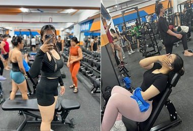 Chịch nát lồn em gymer dáng ngon