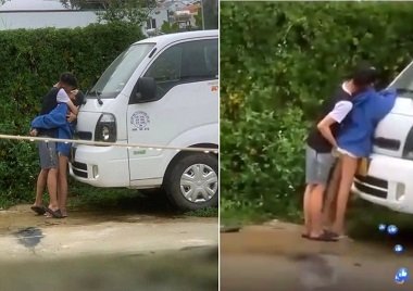 Cặp đôi làm tình public ngoài đường