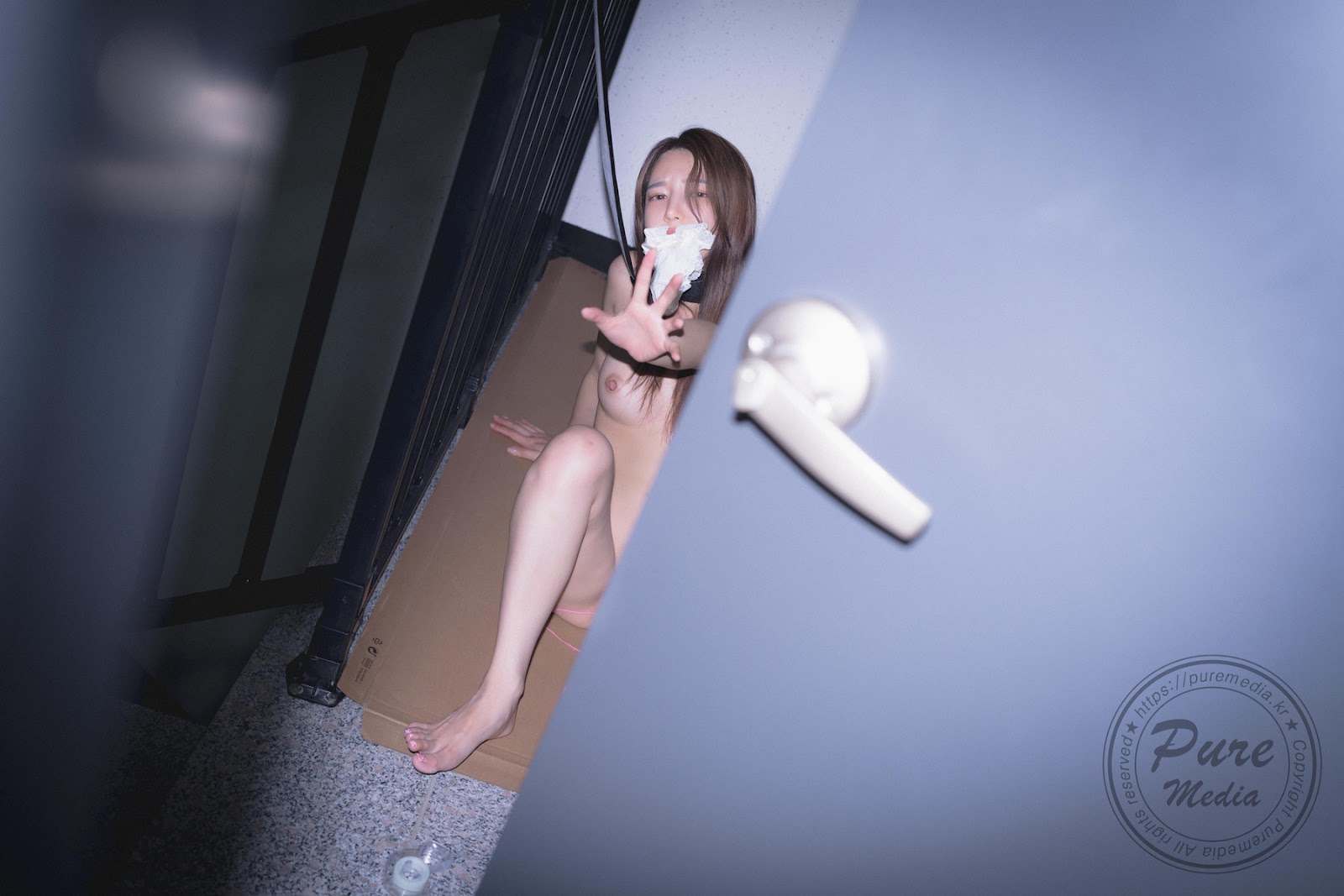 Ảnh 18+ Gái Xinh Yeha 예하, [PURE MEDIA] Vol.265 Hungry Bitch in The Stairwell Set.03