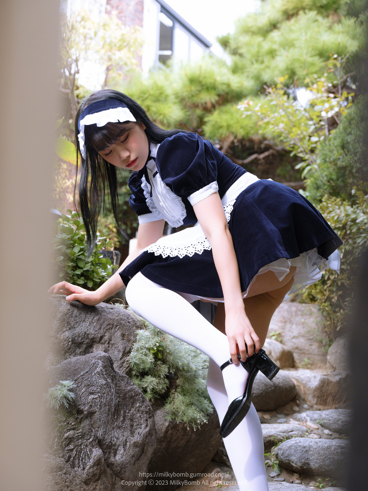 Yui 유이, [MilkyBomb] Maid Set.03